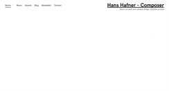 Desktop Screenshot of hanshafner.de